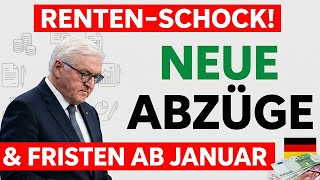 Pensions-Alarm 2026: Neue Abzüge & Fristen – Das müssen Rentner jetzt wissen!