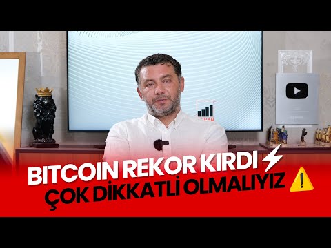 BITCOIN ₿ REKOR KIRDI⚡ ÇOK DİKKATLİ OLMALIYIZ ⚠️
