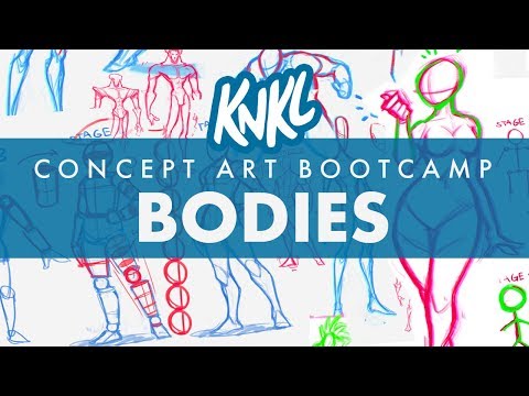 Concept Art BOOT CAMP 6: Concept Art Bodies (6 STAGES...