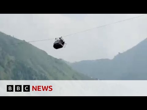 Pakistan cable car: Relief as all eight people rescued  - BBC News