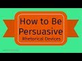 Exploring Rhetorical Devices for Persuasion