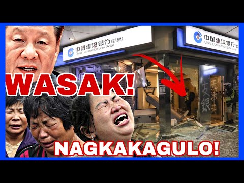 NAGKAKAGULO SA CHINA!  MGA CHINESE, WINAWASAK ANG MGA BANGKO! UBOS ANG PERA NG KANILANG MGA BANGKO!