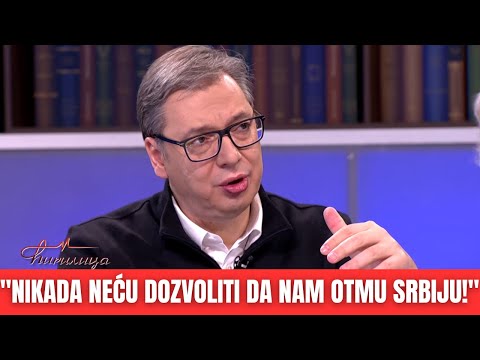 CIRILICA - Predsednik Srbije Aleksandar Vucic - "Nikada neću dozvoliti da nam otmu Srbiju!"