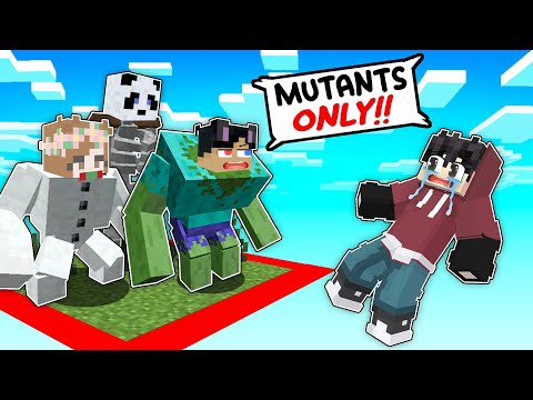 LOCKED On MUTANT BEAST ONLY ONE CHUNK in Minecraft