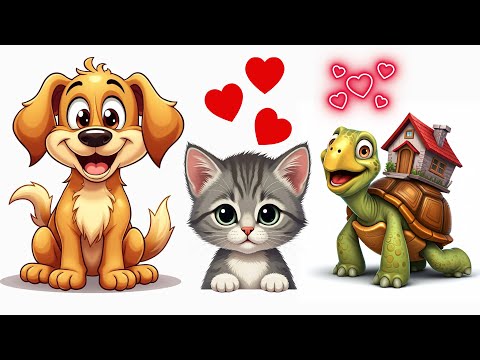 🐱🐶 Meet Our Cute Pets! | Fun & Educational for Kids! 🐰🐦