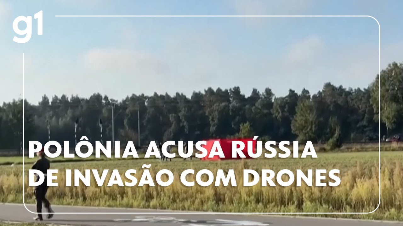 Polônia acusa Rússia de invasão com drones