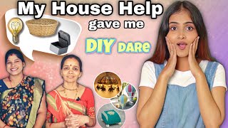 My House Help gave me DIY Dare | DIY Dare With Dhara EP:3 I DIY Home Decor & Craft Challenges