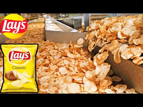 Como se HACEN las PAPAS FRITAS LAYS🍟| FÁBRICA de Patatas Fritas de bolsa✅