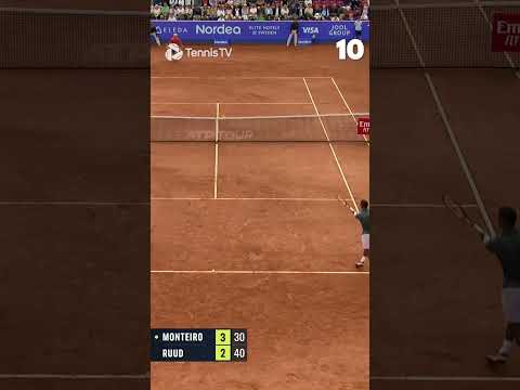 All TWENTY FOUR Monteiro Forehand Winners Against Ruud 🔥