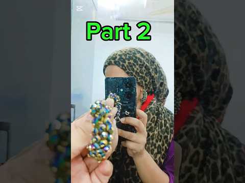 DIY Gajra Earrings Tutorial Part 2 😍 | Handmade Mini Beaded Earrings #shorts #earrings #diyjewelry