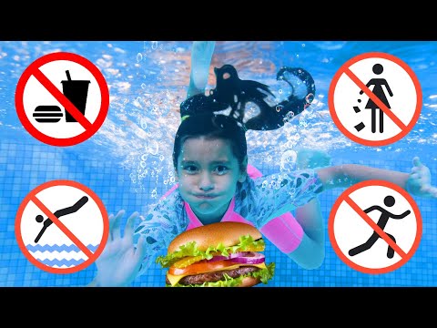 Ellie y Ben rompen las reglas en la piscina 😆🏊
