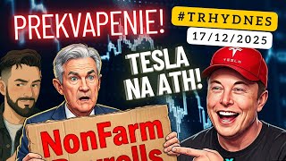 Trh práce prekvapil! Tesla na nových maximách #TRHYDNES