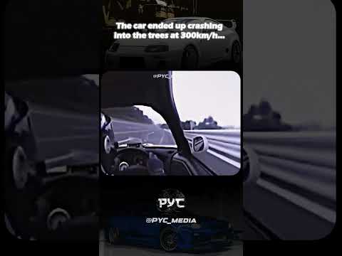 Top speed test in a Nissan S14 didn't end well... #crash#edit#nissan# #japanesecar