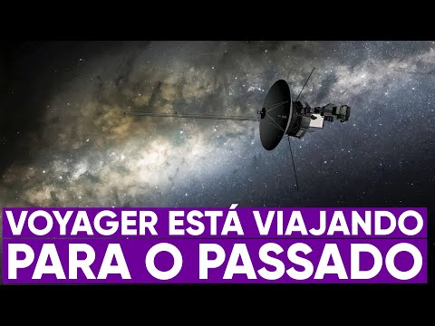 A sonda Voyager está viajando para o passado