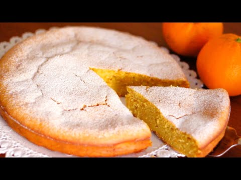 Delicious orange cake in 10 minutes, just put a full orange in a blender and you'll be amazed!