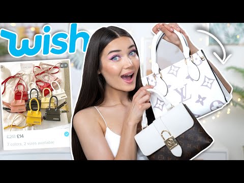 Video: I BOUGHT FAKE DESIGNER BAGS ON WISH... IS IT A SCAM!?