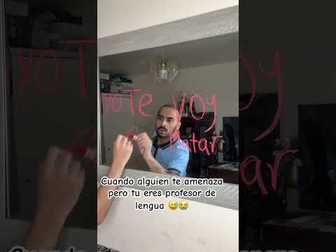 Amenaza mortal, gramática inmortal 😂✏️ #shorts