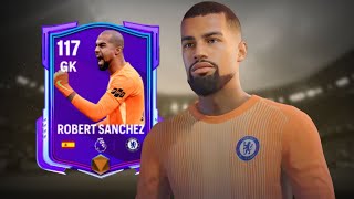 112 OVR ROBERT SANCHEZ REVIEW FC MOBILE 🔥 ROBERT SANCHEZ FC MOBILE || LION