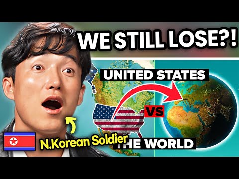 North Korean Soldier Reacts to The United States vs The World - Who Would Win?