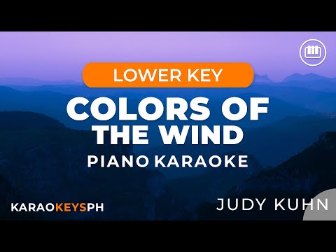 Colors Of The Wind – Judy Khun (Lower Key – Piano Karaoke)