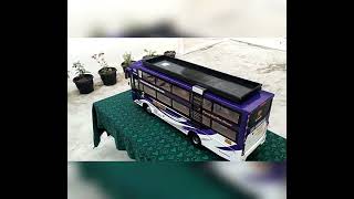 #kumari miniatures#handmade #sri shravan travels company bus #models#automobile #miniature #artist