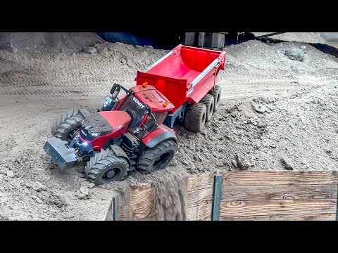 TRACTORS AT THE LIMIT, BRAND NEW LOADER GETS DIRTS, MEGA RC TRUCKS AND TRACTORS IN ACTION!!