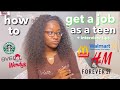 How to Get a Job as a Teenager