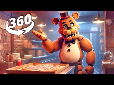 Freddy Fazbear is Waiting for YOU in this Creepy Pizza Restaurant! (360 Video)