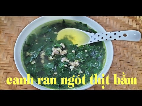 Canh rau ngót thịt bằm - Cách nấu món canh rau ngót nấu cùng thịt bằm thanh mát và giàu dinh dưỡng