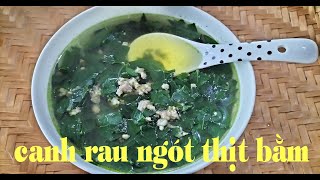 Canh rau ngót thịt bằm - Cách nấu món canh rau ngót nấu cùng thịt bằm thanh mát và giàu dinh dưỡng