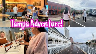 Tampa Adventure Family Edition! Shopping Candle Making, and River Walk!