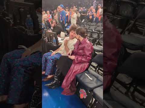 Selena Gomez at the Knicks game #selenagomez