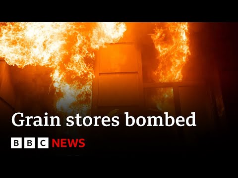 Wheat prices soar as Russia bombs Ukraine's grain stores - BBC News