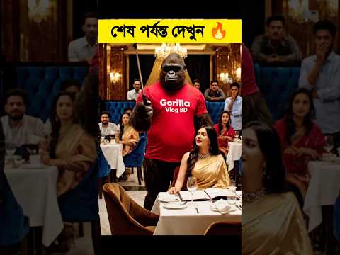 গার্লফ্রেন্ড নিয়ে রেস্টুরেন্টে 😂 Gorilla Vlogs BD #shorts #funny #gorilla