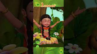Nanha Krishna Bansuri Waala, Nand Lala Little Krishna | Hindi Rhymes & Cartoons | Infobells