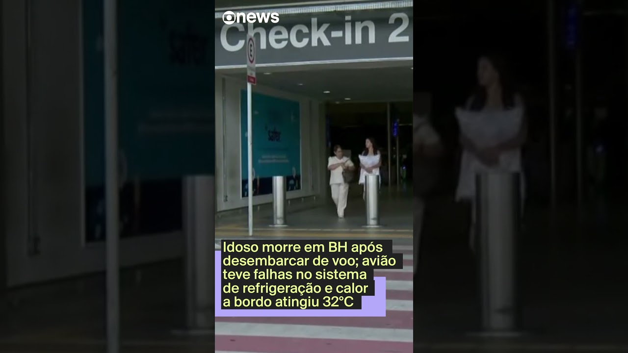 Idoso morre em BH após desembarcar de voo avião teve falha de refrigeração e calor atingiu 32°C