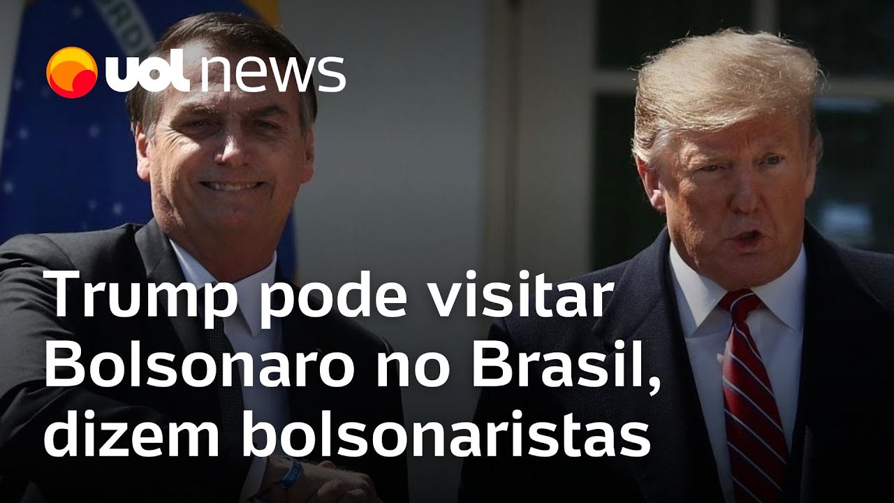 Trump pode visitar Bolsonaro em prisão domiciliar no Brasil, dizem apoiadores do ex-presidente