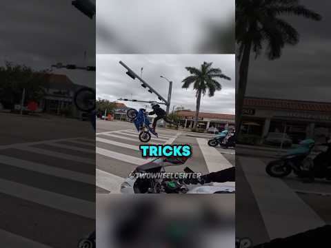 Biker Messes Around While Waiting!😂