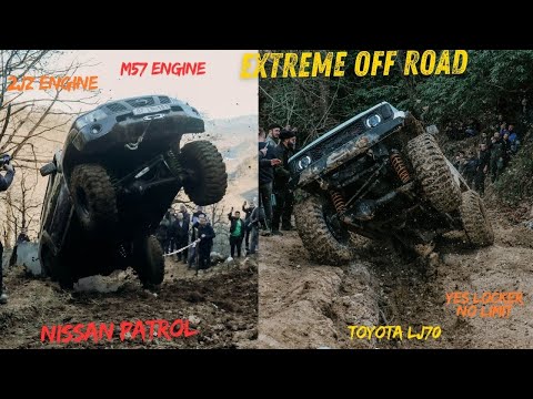 Nissan Patrol 2jz /M57 vs Toyota Landcruiser Lj70  M57 🏆 Extreme Off Road 🧭No Locker, Yes limit 🆘