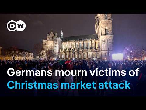 Mourners gather for Christmas market vigil in Magdeburg | DW News