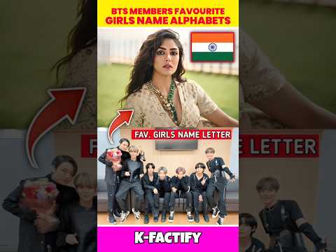 BTS Members Favourite Girls Name Alphabet ๐ || #shorts #bts #kpop