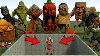 ALL NEW ITALIAN AI BRAINROT MEMES VS THE GIANT PIT WITH CHICLETERA BICICLETERA! - Garry's Mod