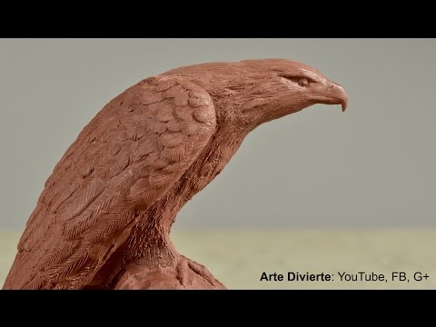Cómo esculpir y moldear un águila en plastilina - Arte Divierte.