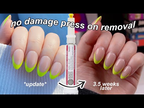 HOW I REMOVE PRESS ON NAILS WITHOUT ACETONE (NO DAMAGE) | The Beauty Vault