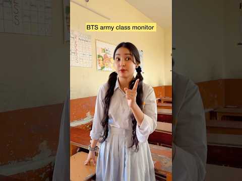 BTS army class monitor 😂 #shorts #viral #explorepage