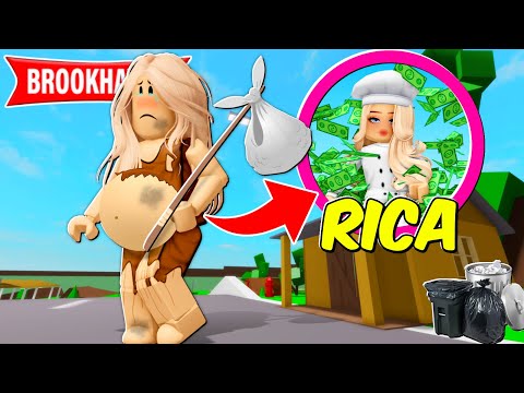 A ÓRFÃ ABANDONADA teve BEBÊ e FICOU MILIONÁRIA - FILME COMPLETO | Historinha ROBLOX | Brookhaven RP🏡