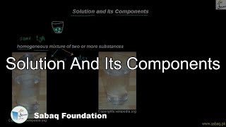 Solution And Its Components