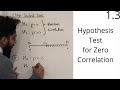 Hypothesis Testing and Correlation Concepts