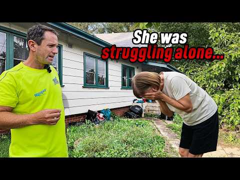 ILLNESS Didn’t Stop This GRANDMA from Wanting Her Yard back for the Grandkids