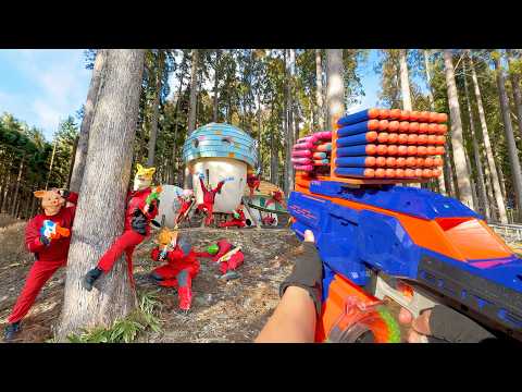 Nerf War | Amusement Park Battle 72 (Nerf First Person Shooter)